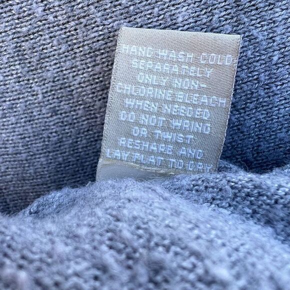 Joan Vass Studio Long Sleeve Distressed Boat Neck Sweater, Women’s Small - Picture 9 of 10